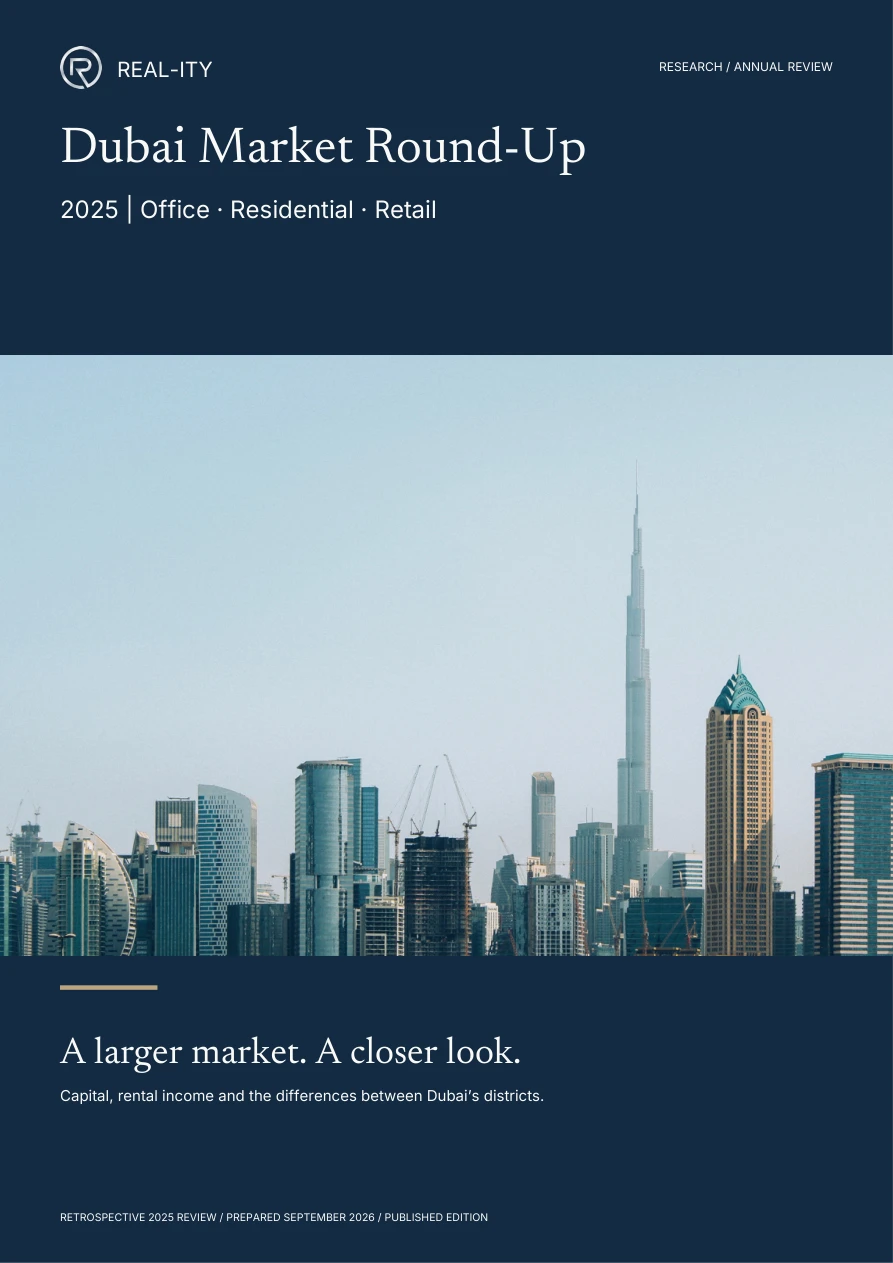 2025 · Dubai Market Round-Up front cover
